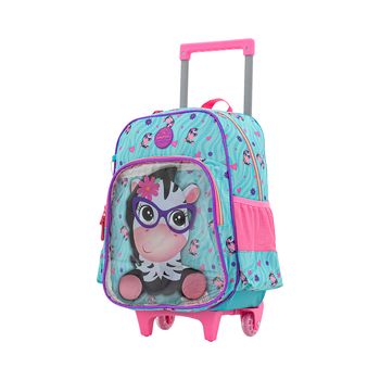 Mochila-Carrinho-Azul-Kids-Baby-Animals-|-Luxcel-Tamanho--UN---Cor--AZUL-0
